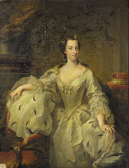 TISCHBEIN, Johann Heinrich Wilhelm Portrait of Mary of Great Britain Spain oil painting art